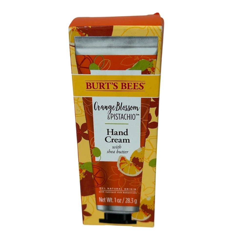 Burts Bees Orange Blossom and Pistachio Hand Cream with Shea Butter 1oz